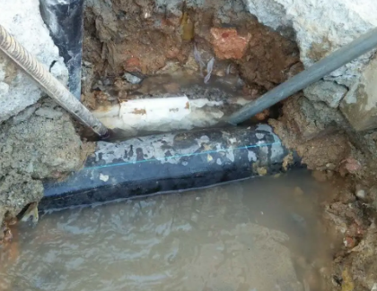 灵山测漏水之水管漏水